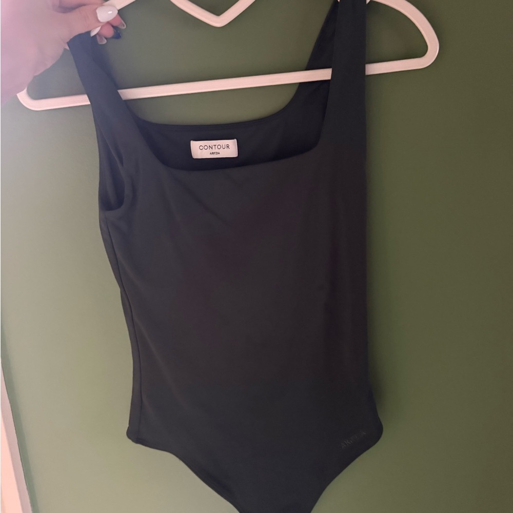 Aritzia Contour Dark Green Bodysuit